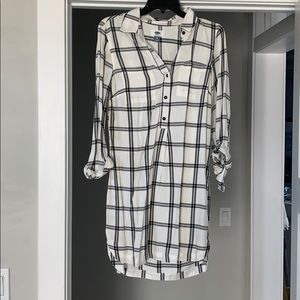 Old Navy plaid tunic shirt dress